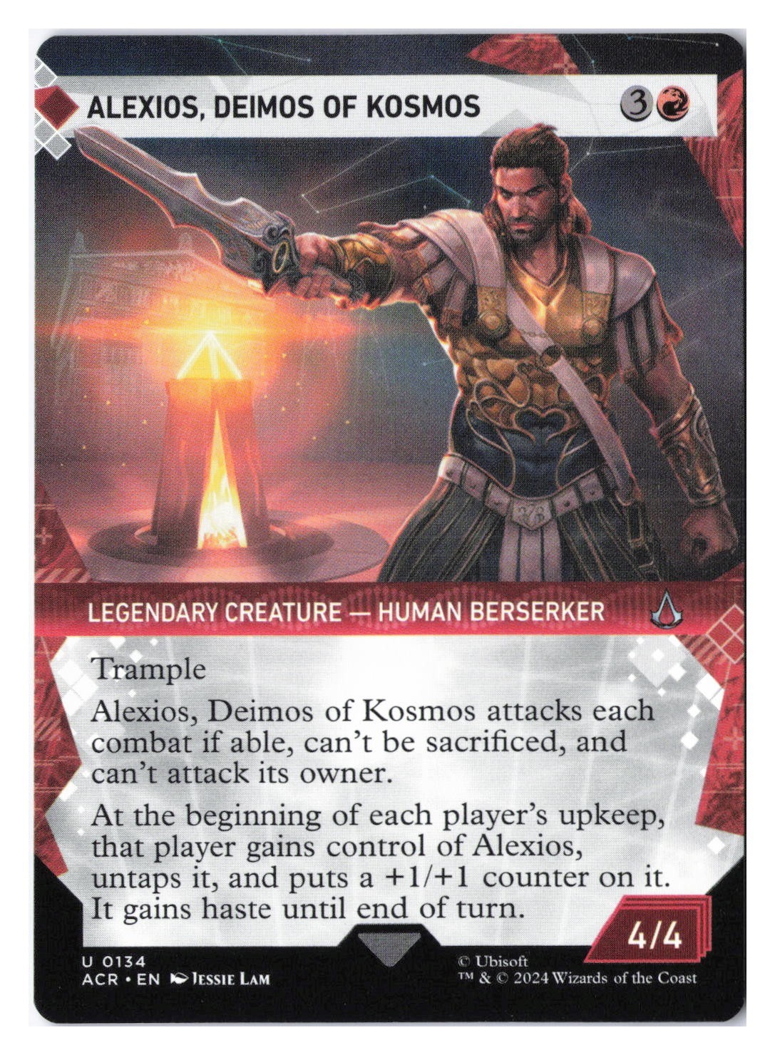 Alexios, Deimos of Kosmos (Showcase) #134 (NM) Assassin's Creed ACR Magic MTG