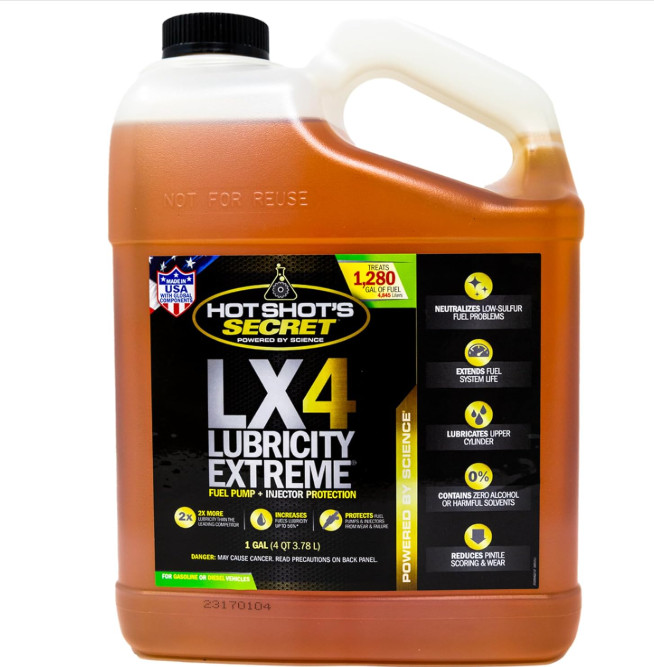 Hot Shot's Secret LX4 Lubricity Extreme 1 Gallon,Fuel Treatment for All Engines