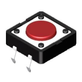 35Pcs DTS-62S-V Tactile Switches Through Hole 6*6