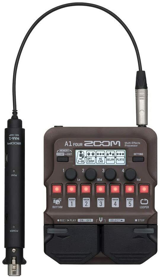 ZOOM A1 FOUR Multi-Effects Pedals Processor for Acoustic Instruments BRAND NEW