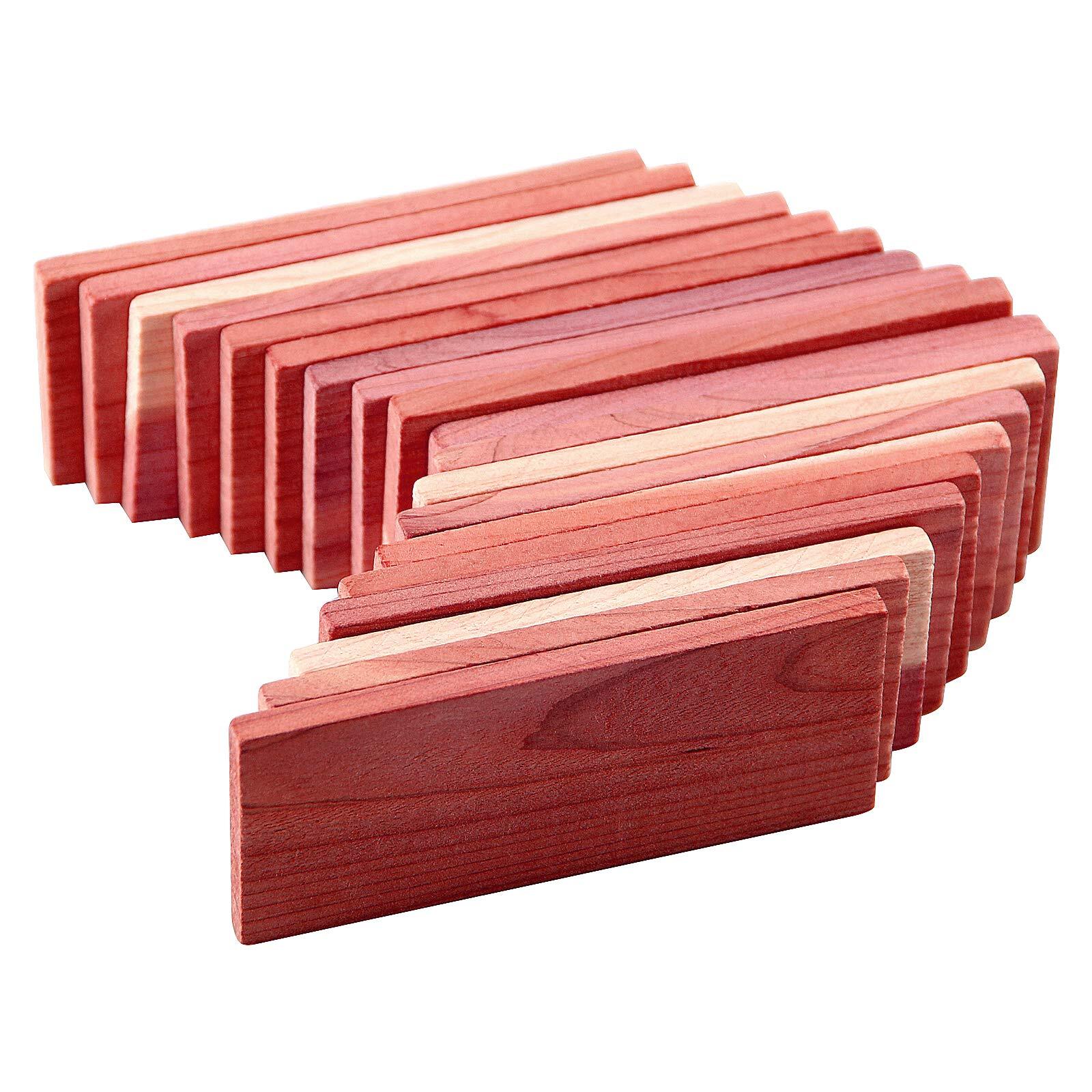 Cedar Blocks for Closet Storage,100%  Red Ceder Blocks Cedar Planks Chips 16pcs