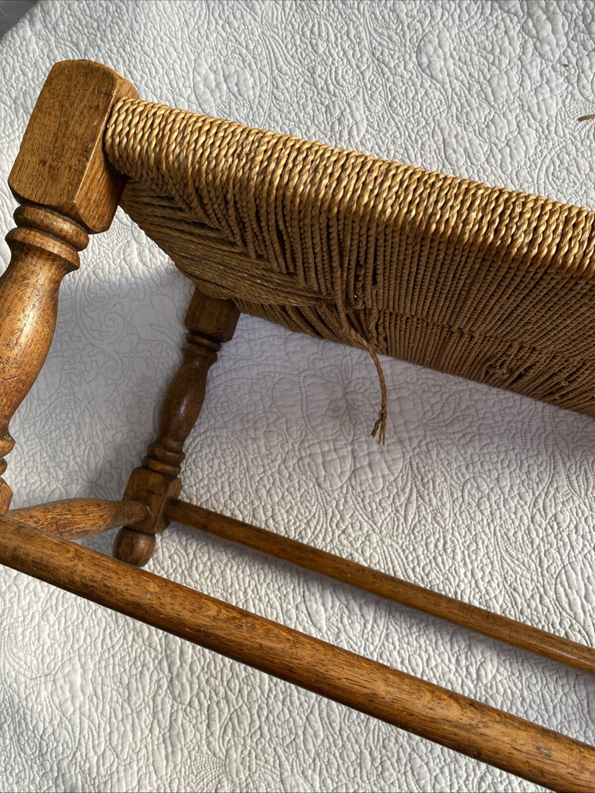 Vintage oak stool