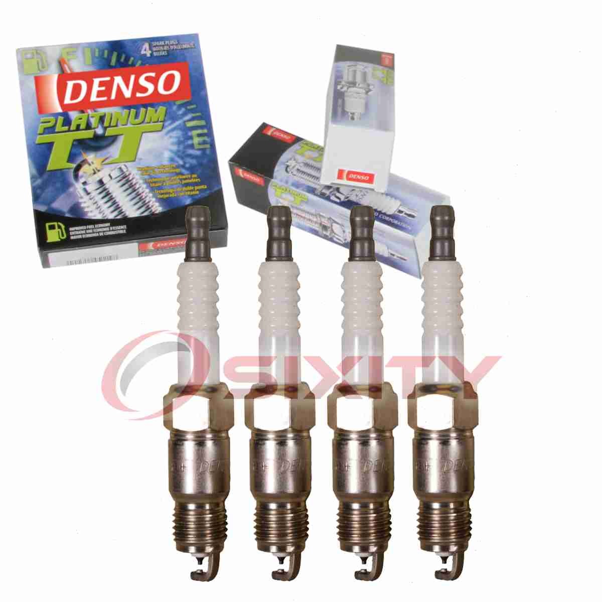 4 pc Denso Platinum TT Spark Plugs for 1982-1983 Pontiac J2000 1.8L 2.0L L4 xy