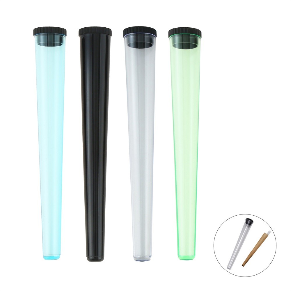 5× Pill Cigarettes Box 115mm Taper Storage Tubes Plastic Airtight Waterproof