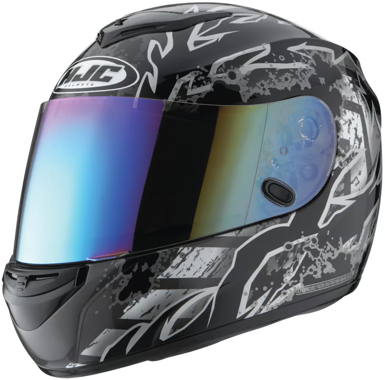 HJC HJ-S2 RST Color Mirror Coated Shield - Rainbow Motorcycle ATV/UTV Dirt Bike