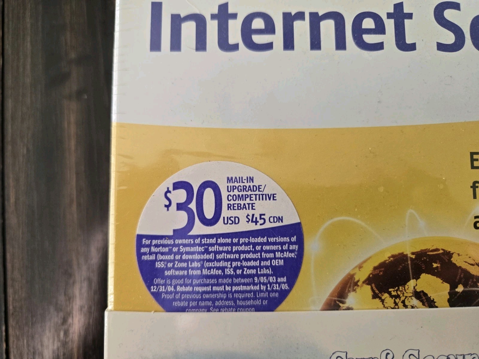 Norton Internet Security 2004 Windows XP Home / XP Pro / 2000 Pro / Me / 98 NEW