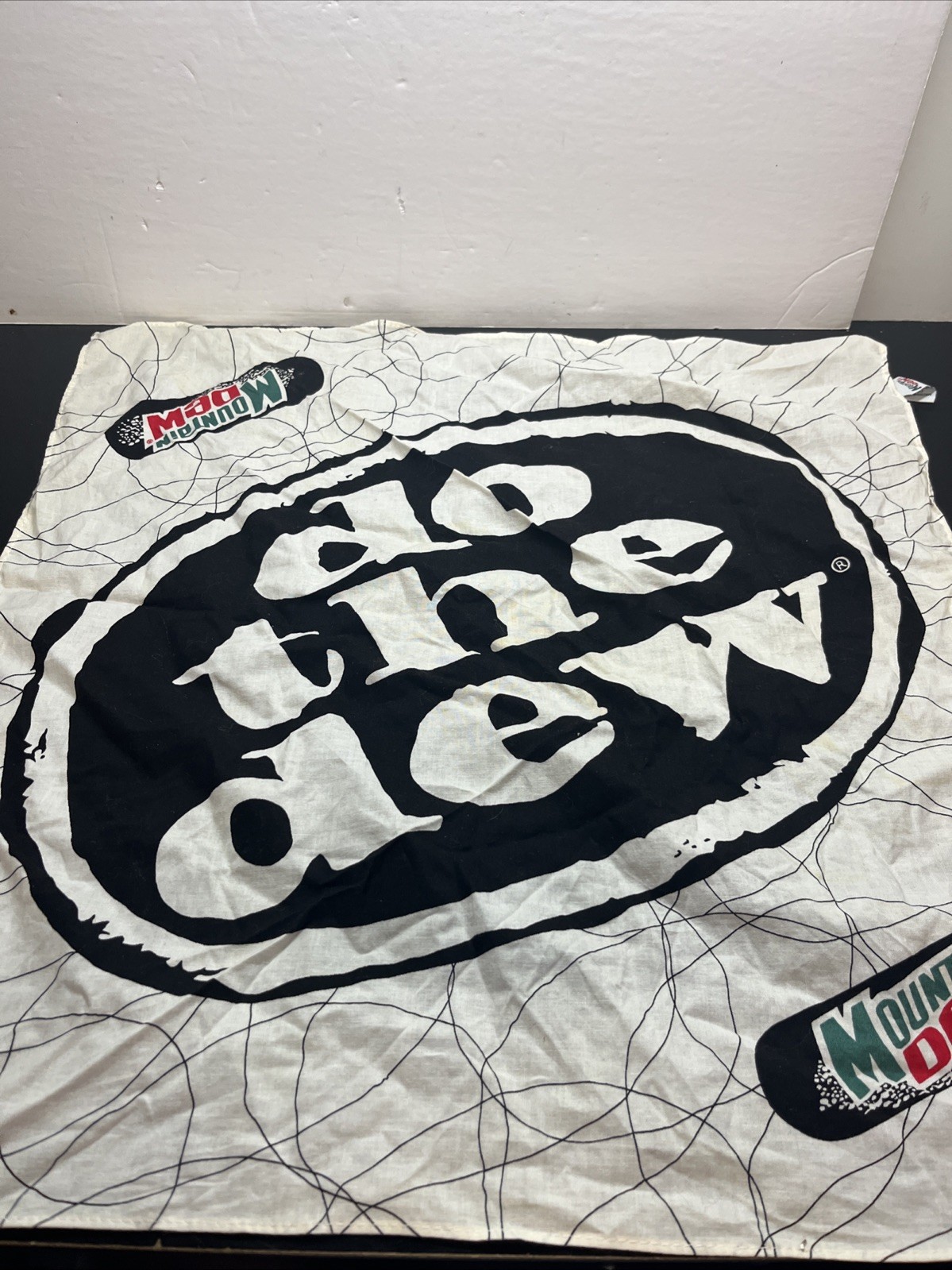 VTG Mt Dew Do the Dew Cotton Bandana Handkerchief 21” x 21.5" Rare Promo W27