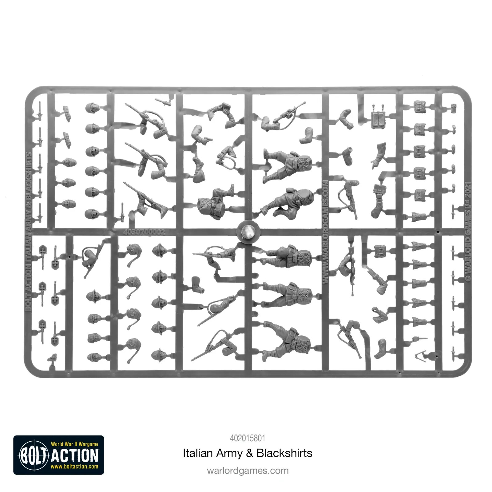 Bolt Action Italian Army & Blackshirts Sprue w/ 5x bases Warlord Games 28mm WW2