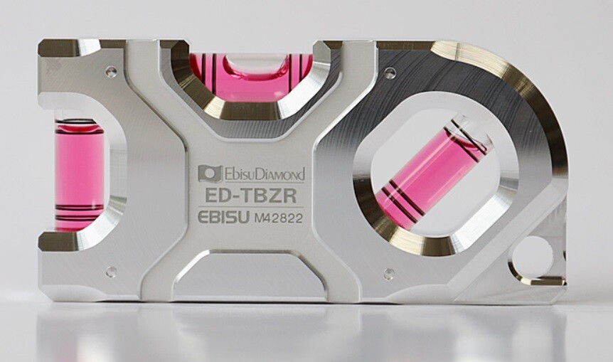 EBISU ALUMINUM LEVEL "TOBI LEVEL ZERO" (15x50x100mm) RED ED-TBZR