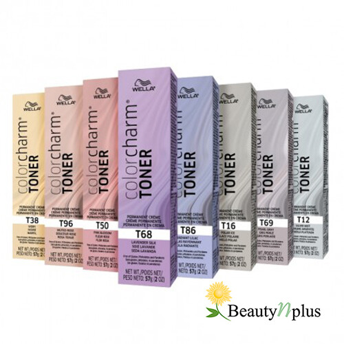 Wella Color Charm Permanent Creme Toner 2 oz (T12/T16/T38/T50/T68/T69/T86/T96)
