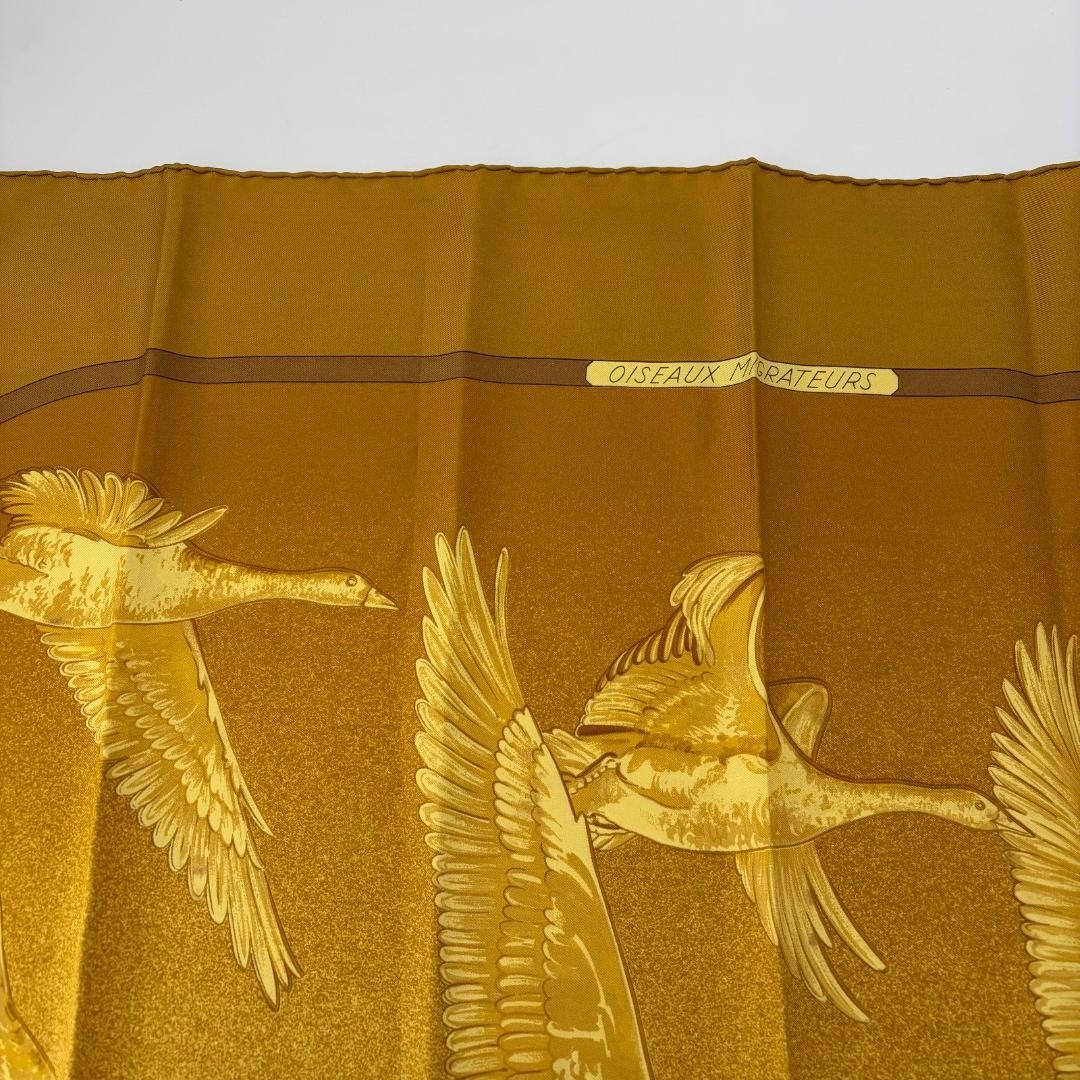 16763 Hermes Kare90 Scarf Silk 100 Bird Oiseaux