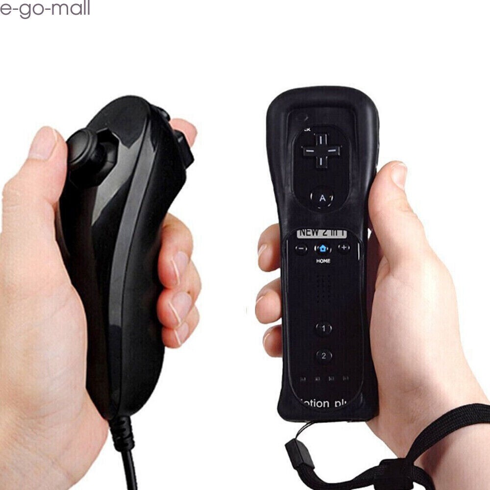Built-in Motion Plus Wii Remote & Nunchuck Controller for Wii Wii U Console