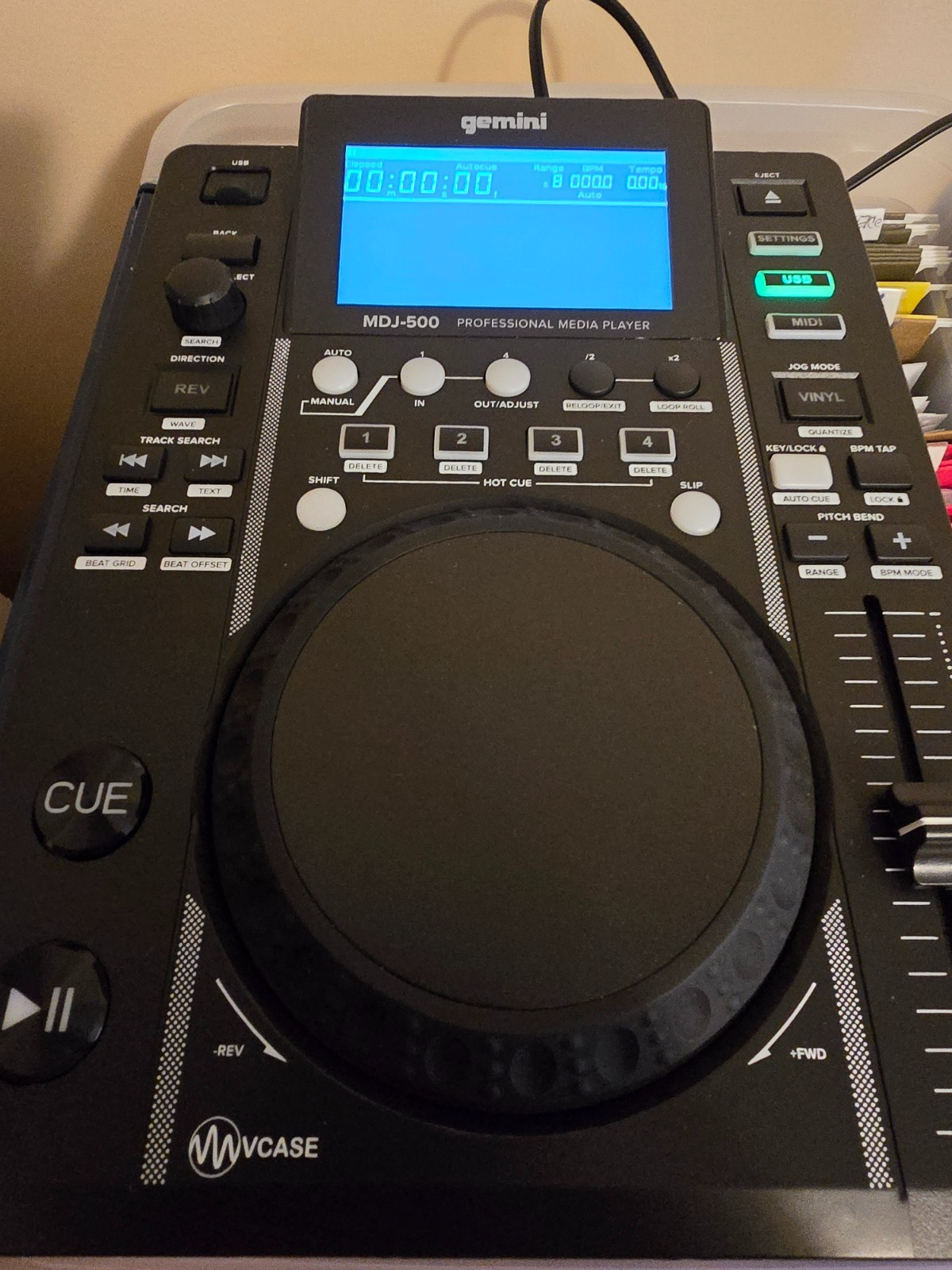 Gimini MDY-500 USB Media Player & Midi Controller DJ Deck