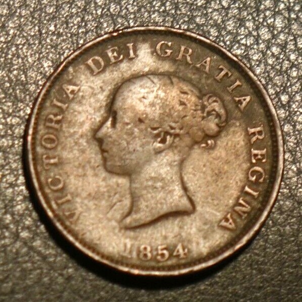 Canada, New Brunswick 1854 Penny, Victoria, nice detail as shown.