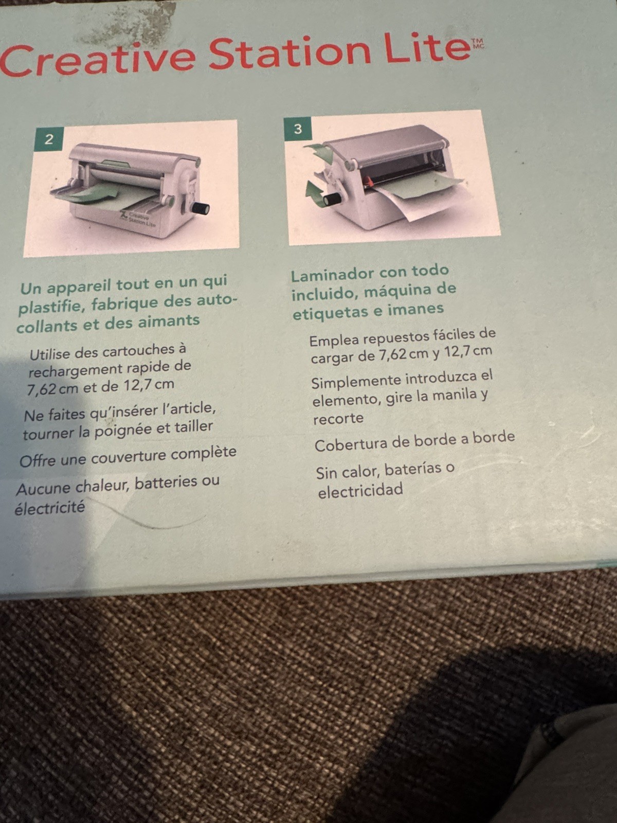 Xyron Creative Station Lite Sticker Maker Machine Only, Crafts, no manual