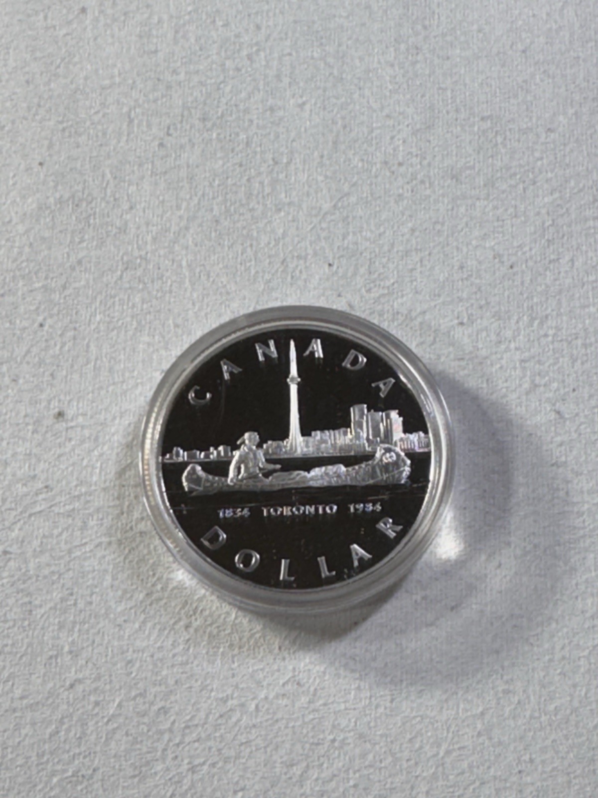 1984 Canada 1 Dollar Silver Proof Coin Toronto