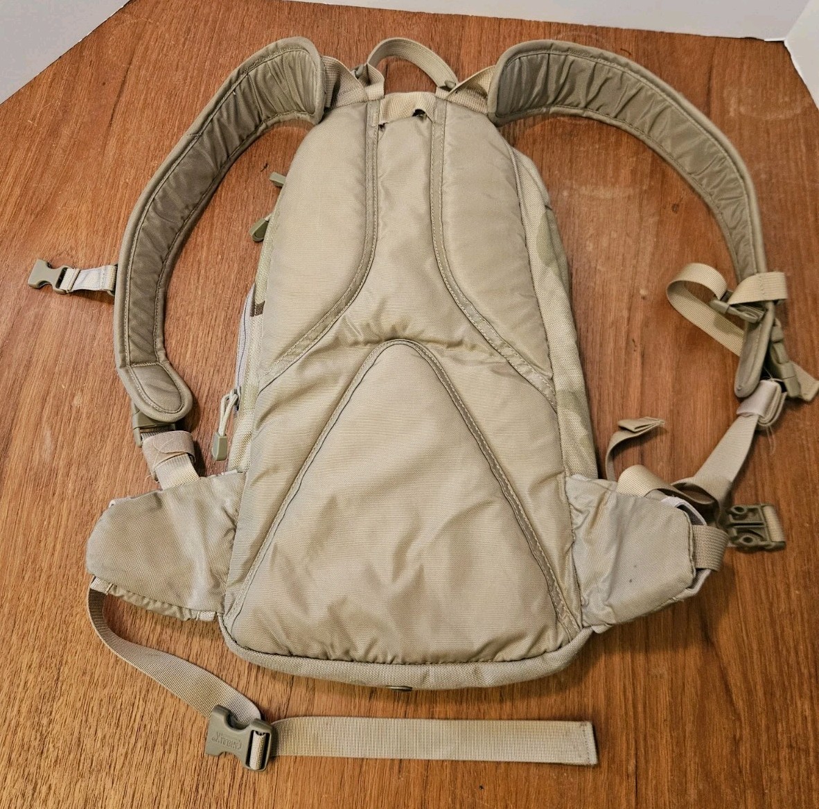 Military Camelbak Mule Hydration Backpack Desert Camo RARE - No Bladder - Patch