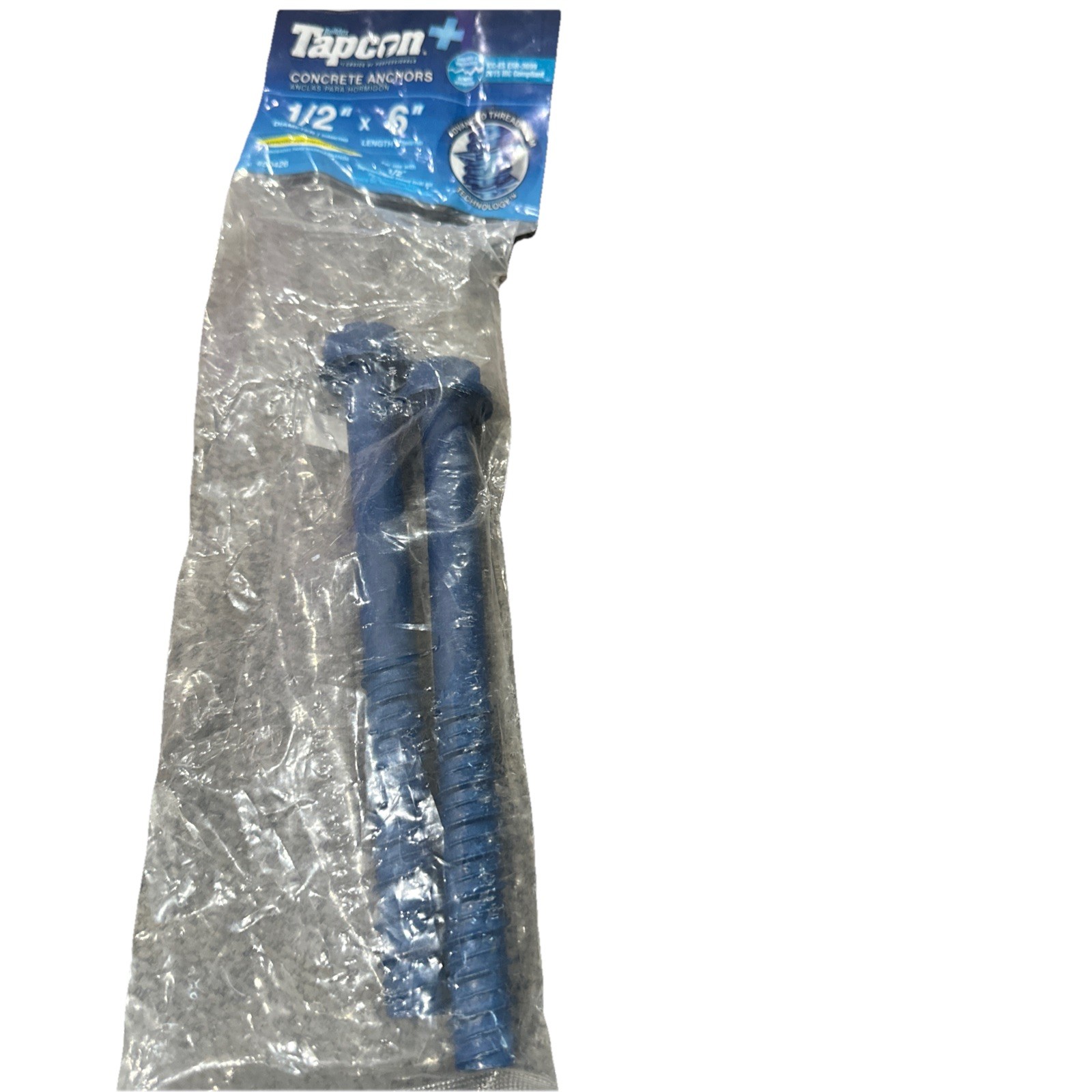 Tapcon 2-Pack 6-in x 1/2-in Concrete Anchors
