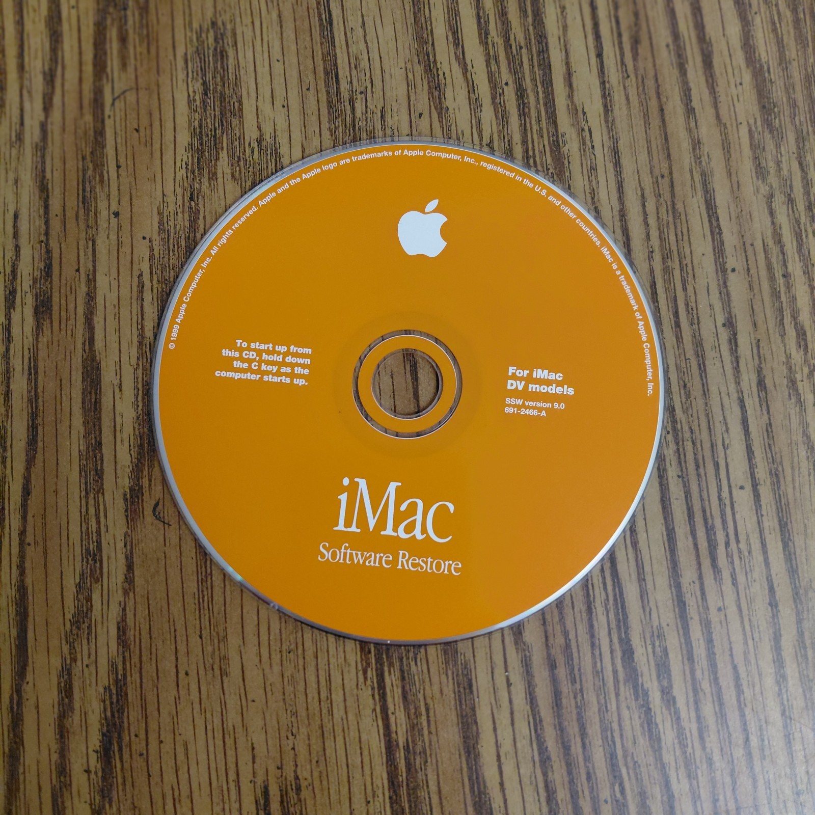 iMac Software Restore for iMac DV Models SSW Version 9.0 Disc Only 691-2466-A