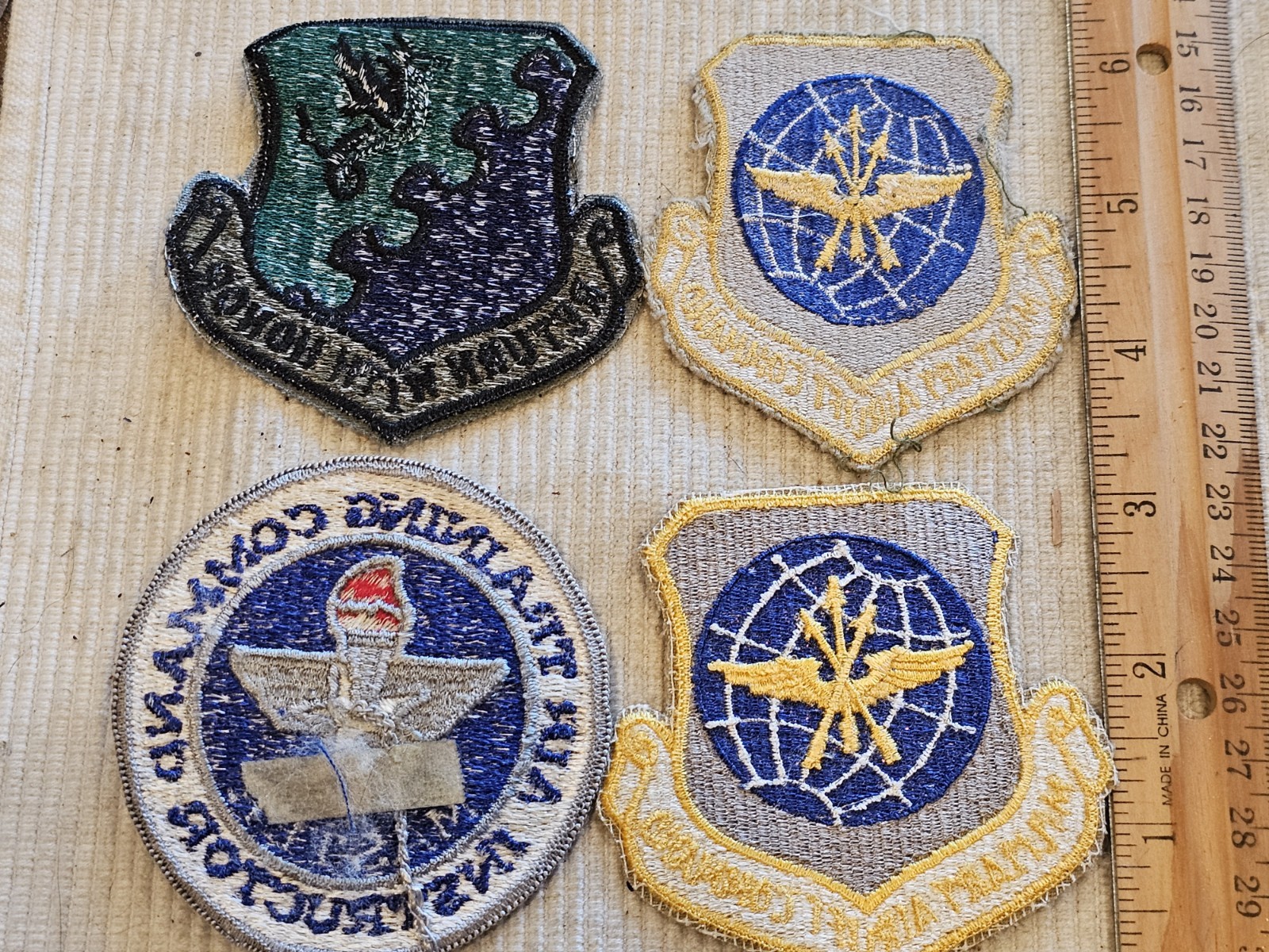 1960s USAF Air Force Vietnam Cold War Squadron Command Patch Lot x4 b L@@K!!!