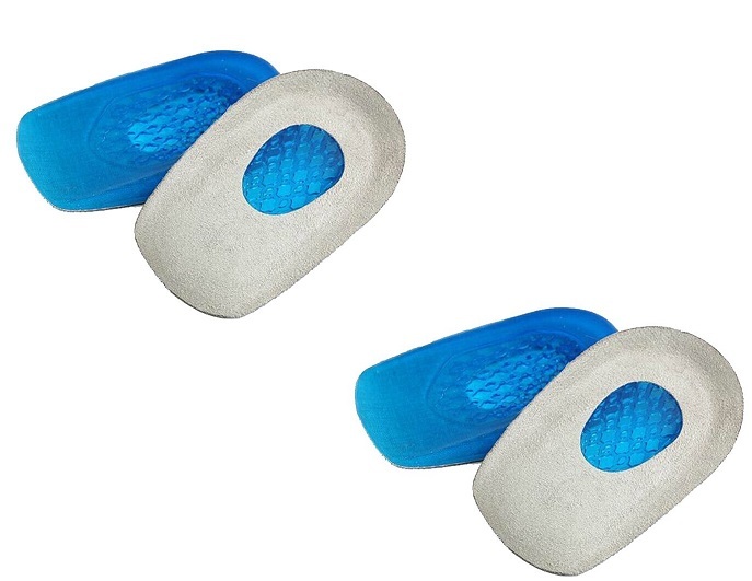 4 High Quality Gel Heel Pads Silicone Insole Cushion Foot Feet (Men's or Ladies)
