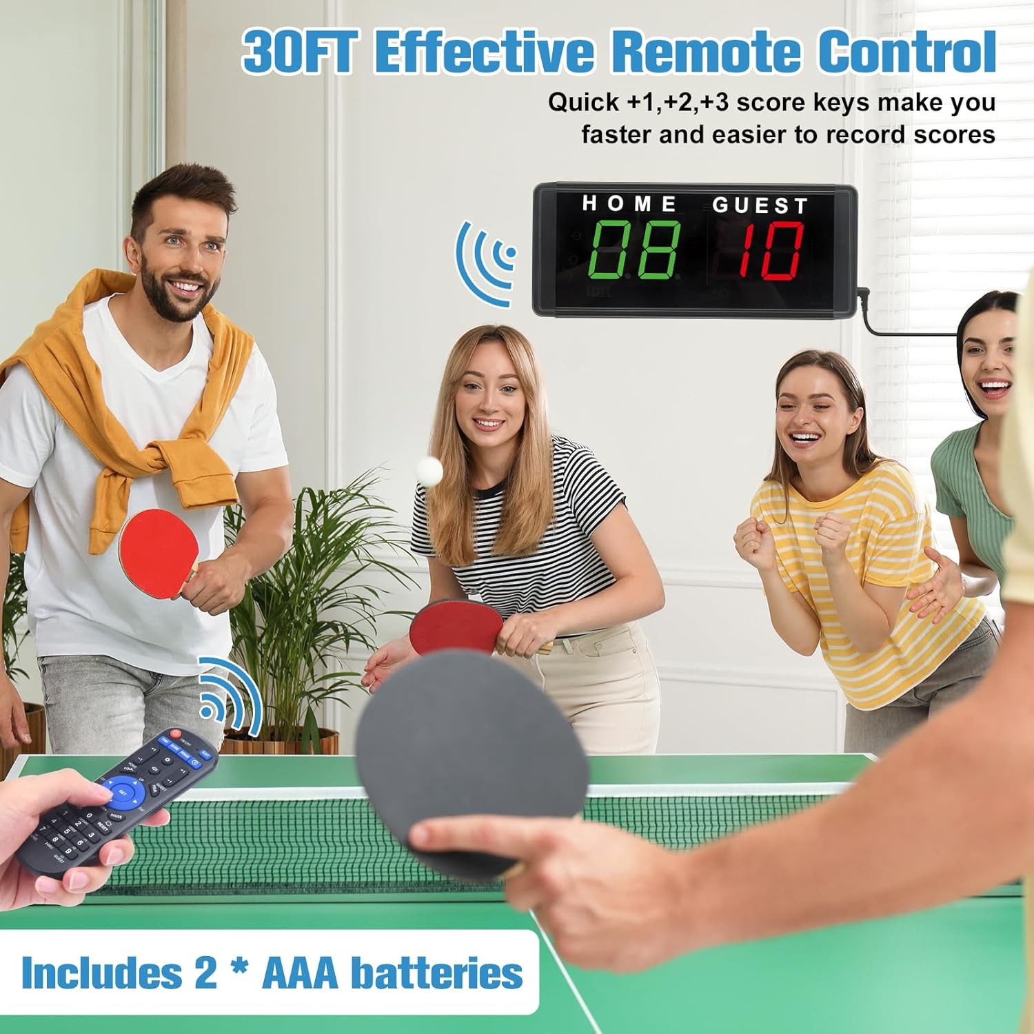 Digital LED Electronic Scoreboard with Remote Control and Tripod Medium Size