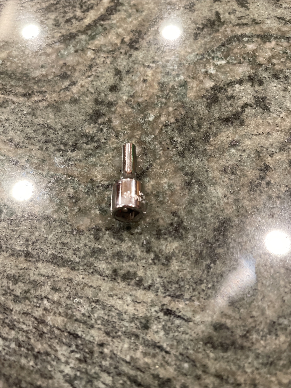 Snap On tms04 1/8" 1/4" drive 6 point semi deep chrome socket