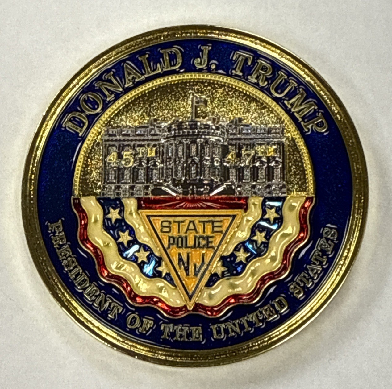 NJSP New Jersey State Police President Trump Troopers For Trump Challenge  COIN