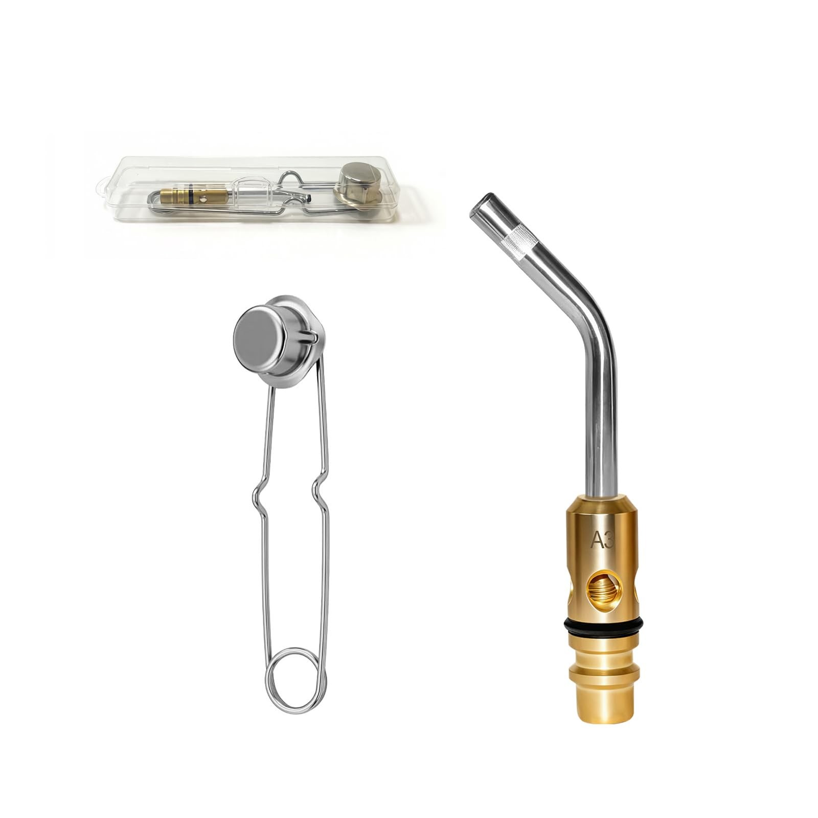 Air Acetylene Replacement Tip with Flint Striker for Turbo Torch G4 Handles