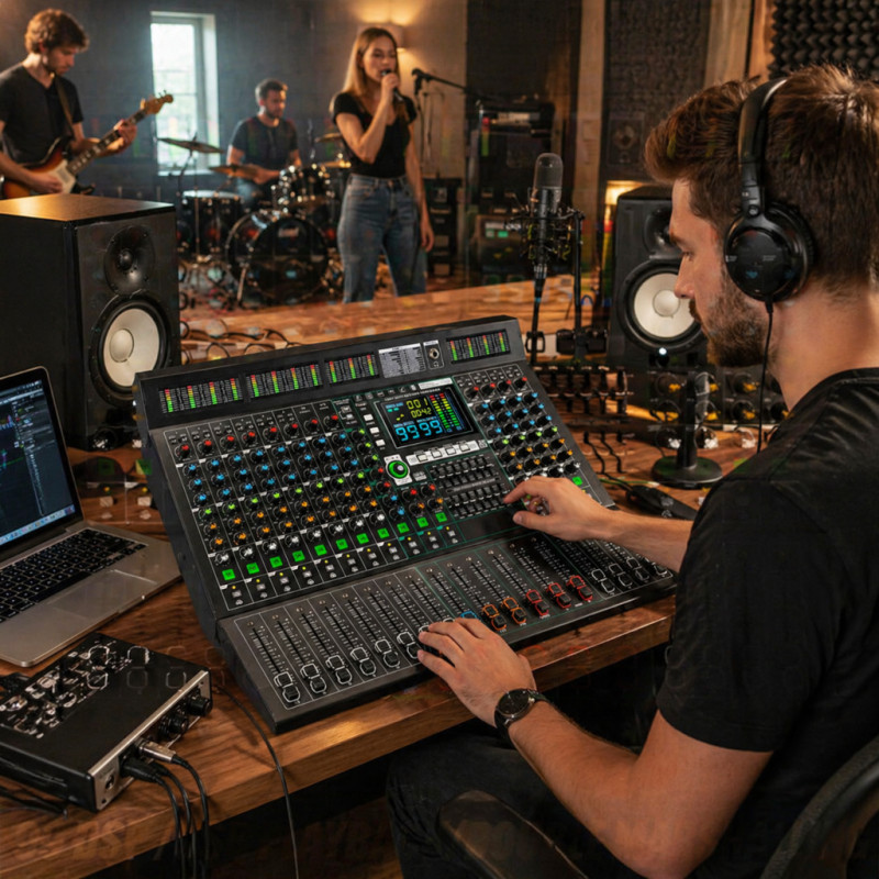14-channel professional mixer with 99DSP effects / Bluetooth / USB connectors