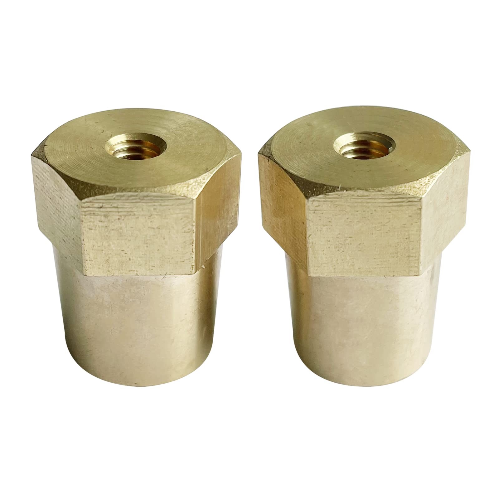Ampper M6 Thread Female Brass Battery Terminal Post 1 Pair,