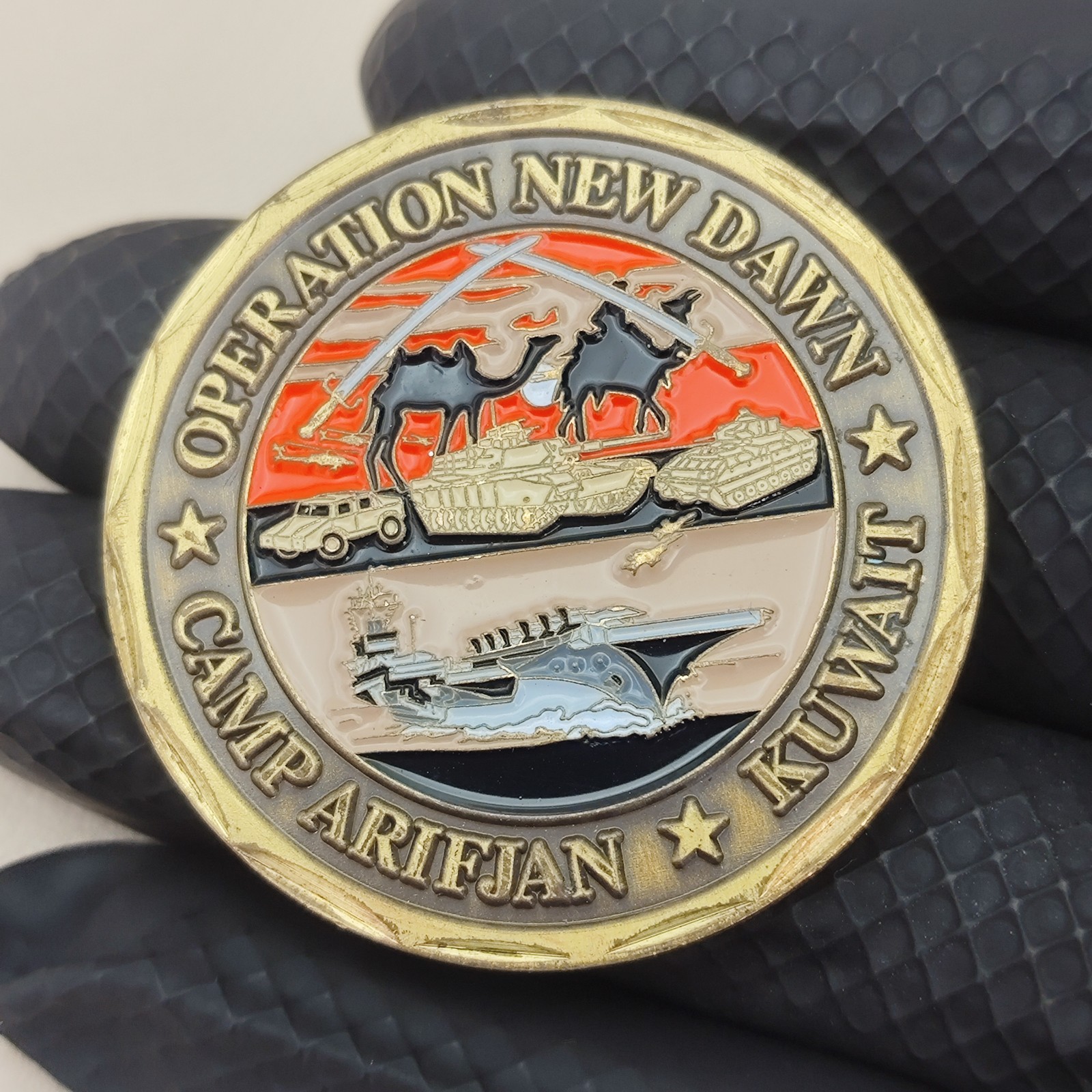 Kuwait Camp Arifjan Operation New Dawn Challenge Coin