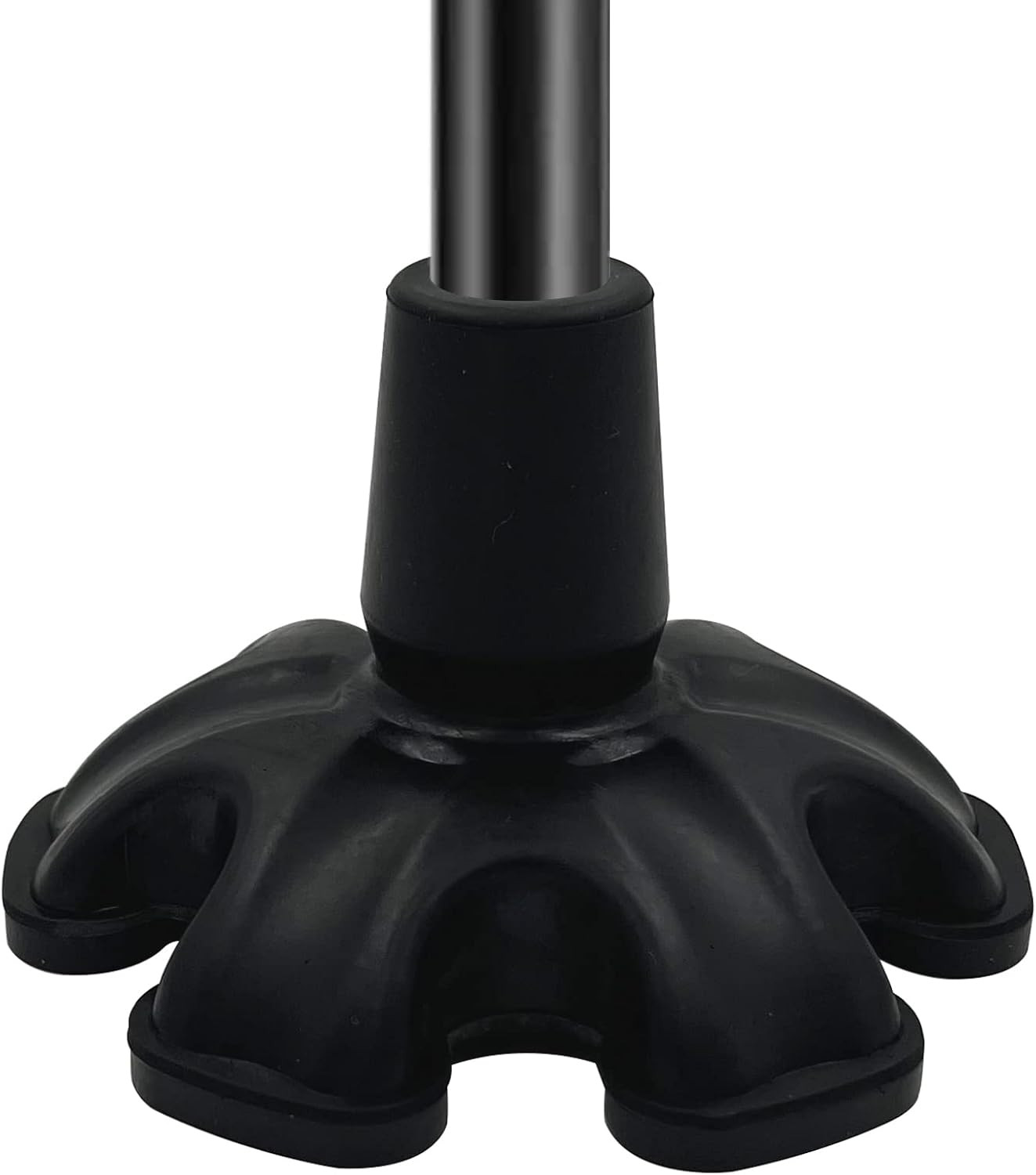 Cane Tips - 3/4 Inch Replacement - Heavy Duty Rubbers Self Standing 6 Support Fe