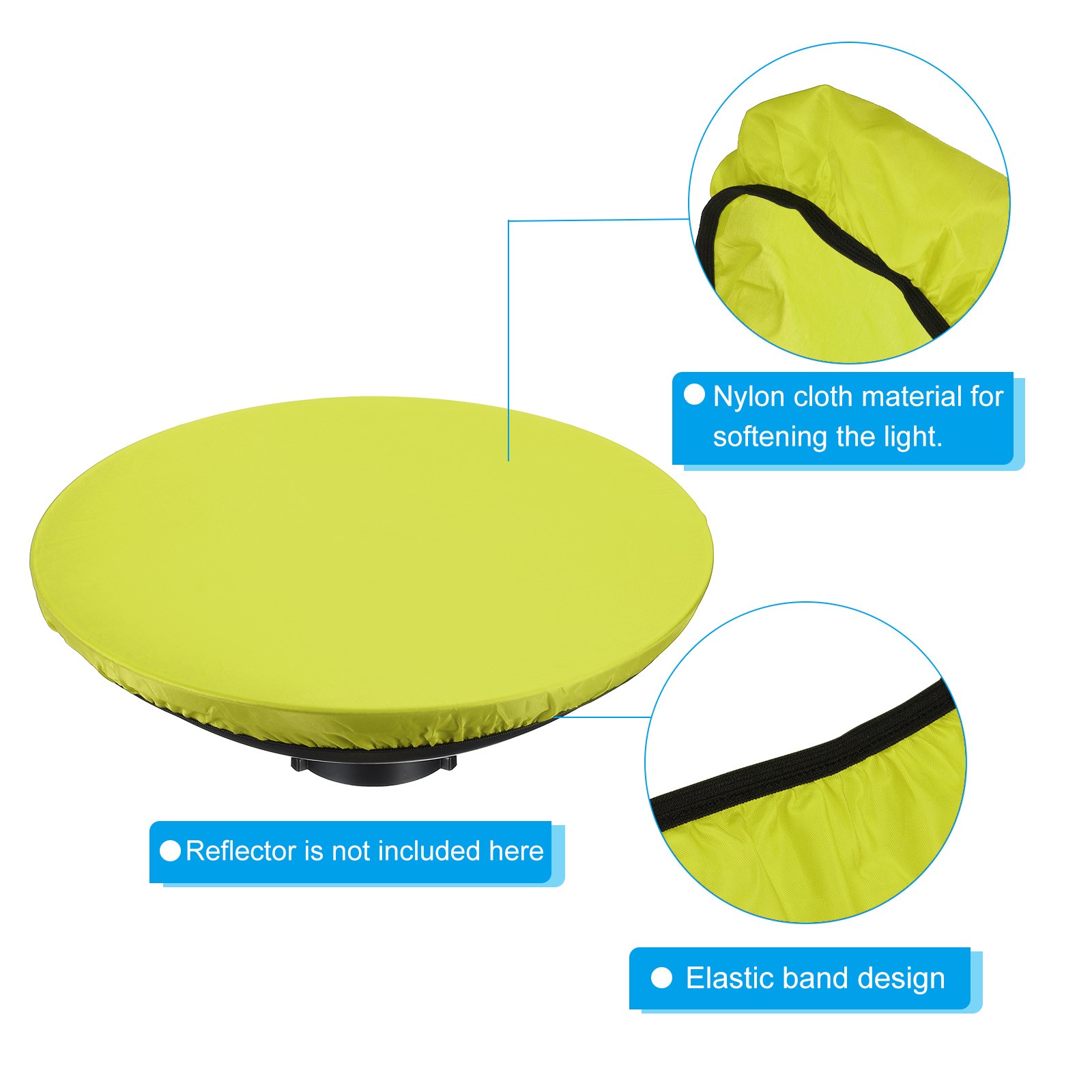 22" Soft Diffuser Lamp Cover Cloth Diffuser Lamp Sock for Flashing Yellow