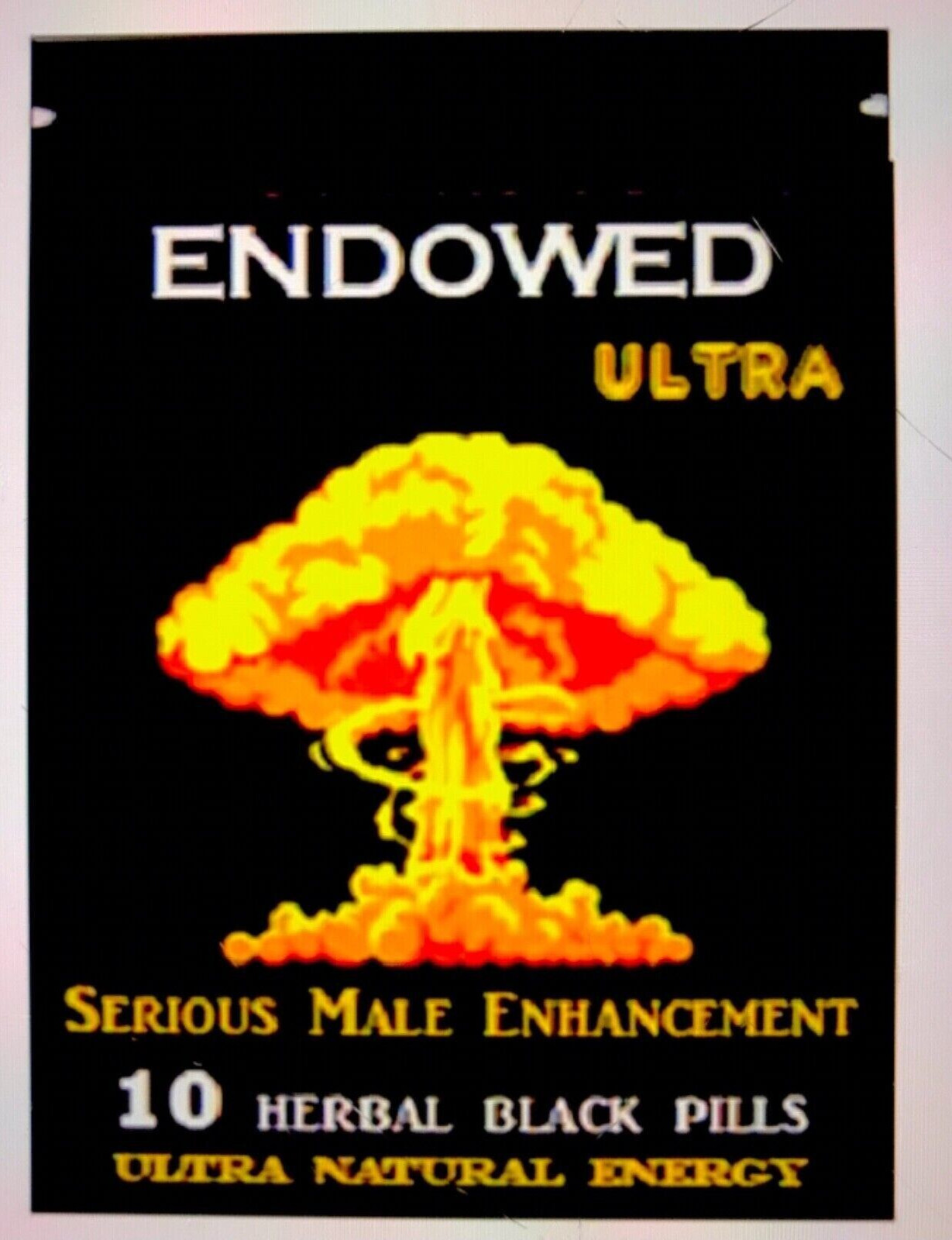 50 PILLS ENDOWED BLACK Ultral Enhan Support supplement for Male & Female la pe