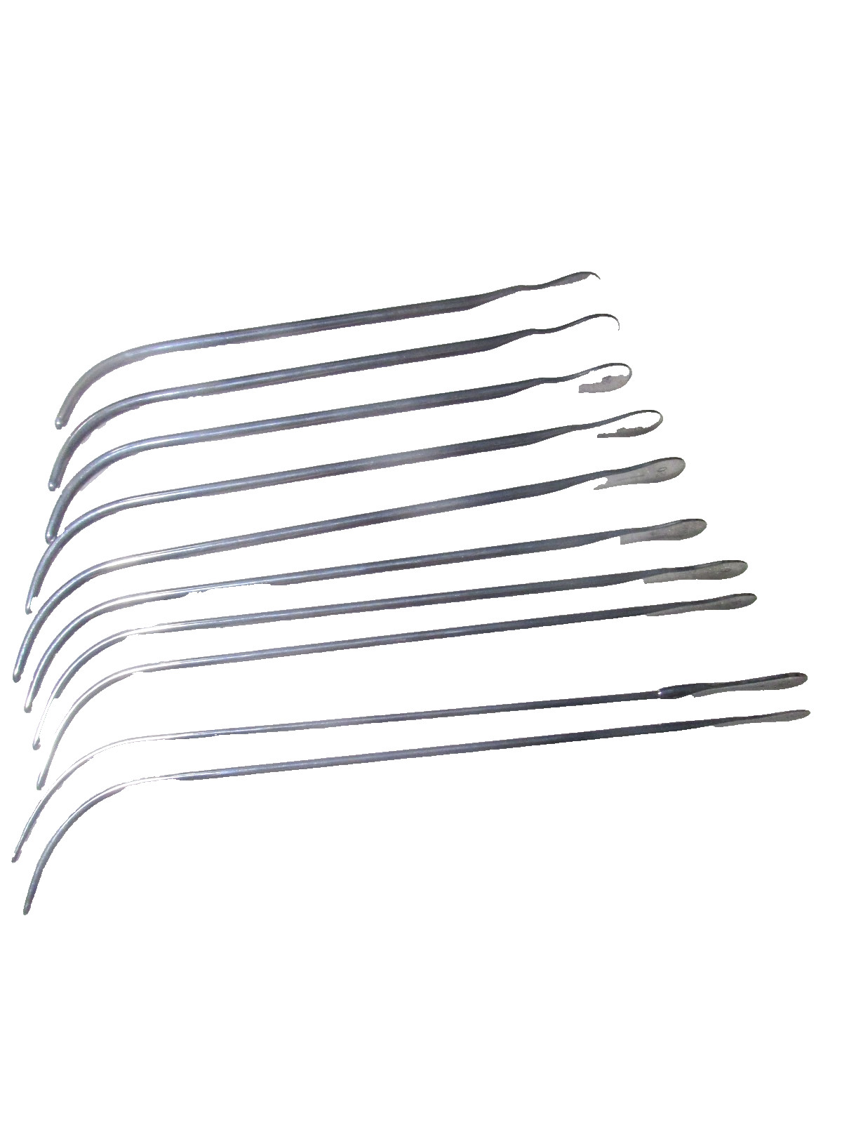 SKLAR Chrome Dilators 10,12,14,16,18,20,22,24,26,28 (10) Very Nice Condition