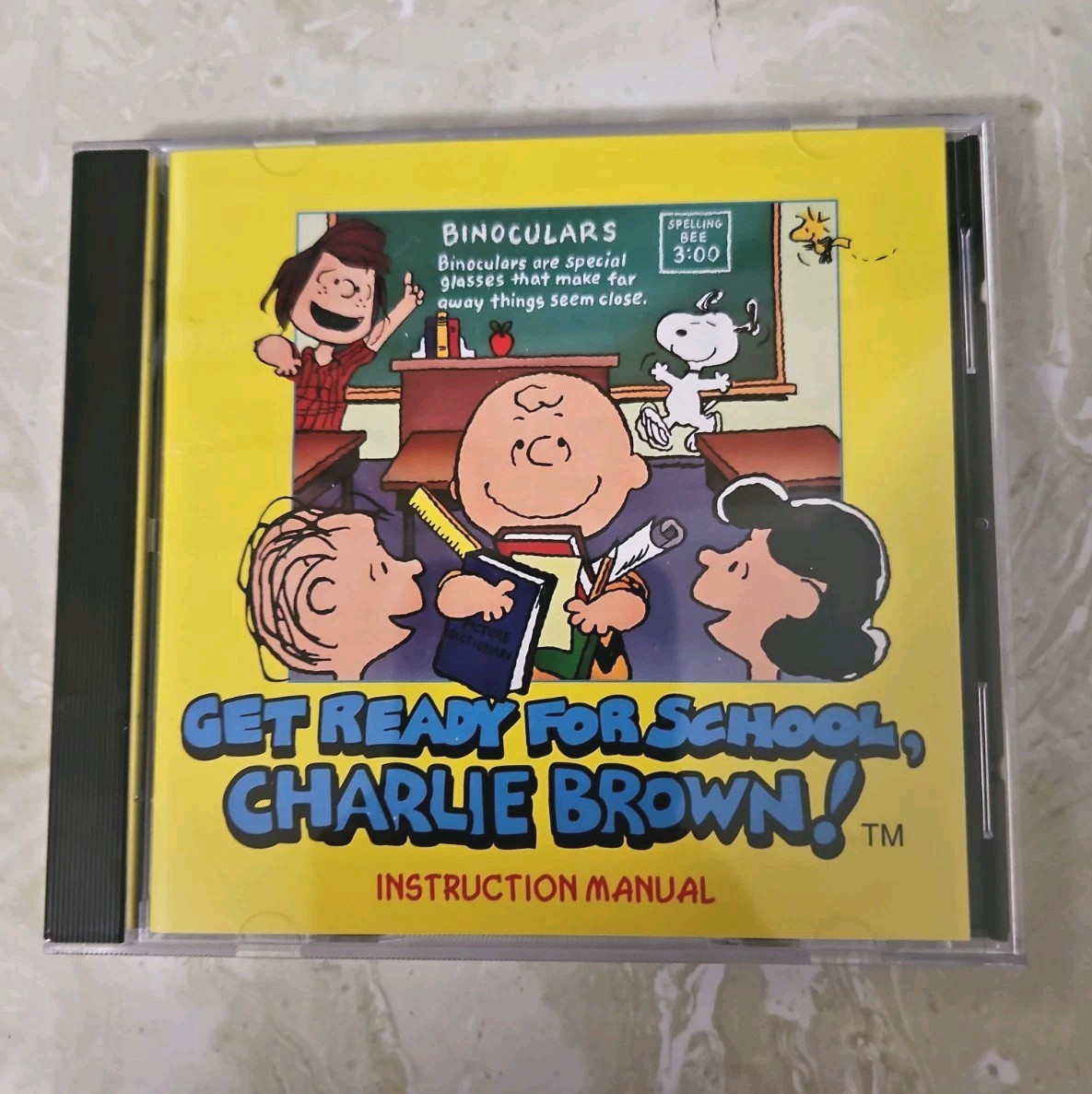 Get Ready For School Charlie Brown PC MAC CD Learn Spelling Reading Game Snoopy