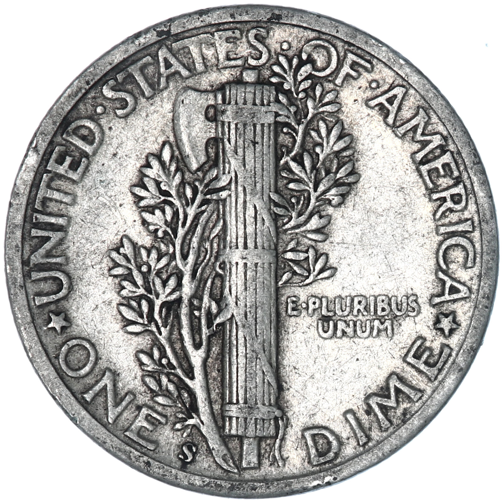 1944 S Mercury Dime 90% Silver Very Fine VF