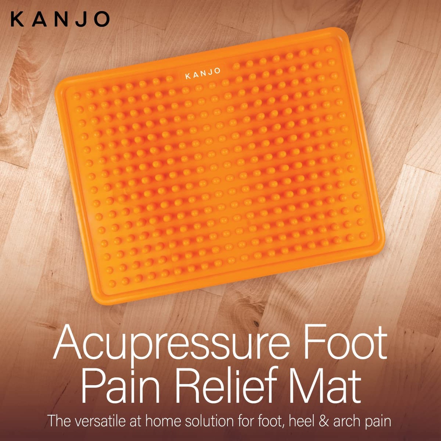 Kanjo Acupressure Foot Pain Relief Mat | Pressure Point Foot Massager for Pla...