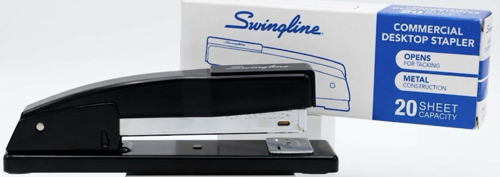 Swingline 44401 Commercial Desktop Stapler 20 Sheets Capacity Black