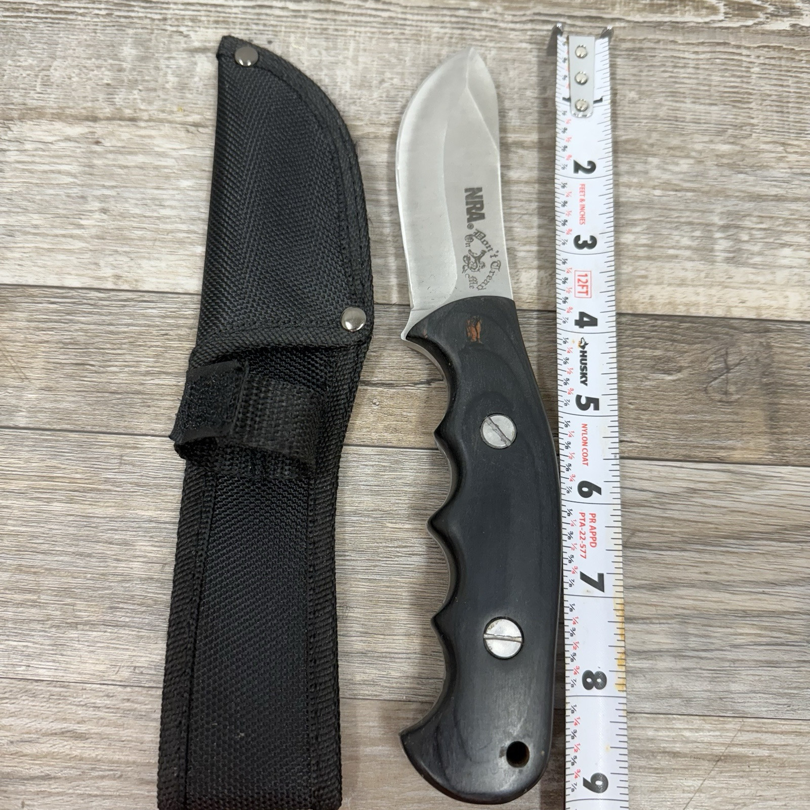 NRA DEEP WOOD SKINNER FIXED BLADE KNIFE NRA-CP904SW
