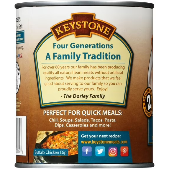 Keystone All Natural Chicken, 28 oz Can (2 Pack)