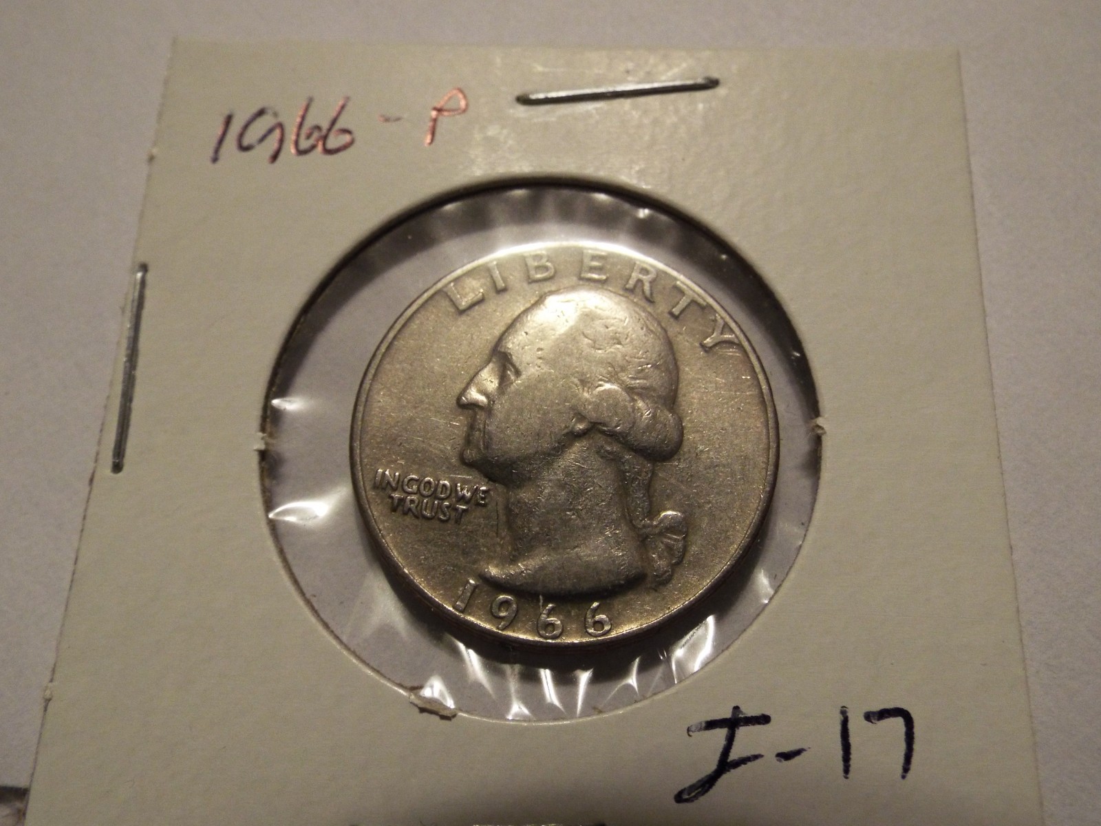 1966-P Washington quarter (I-17)