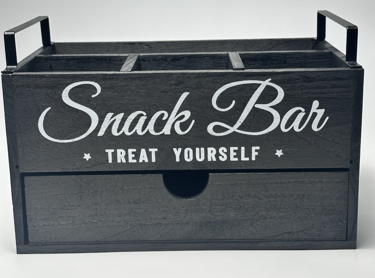 Snack Station Organizer – Coffee Bar Organizer – Kitchen Counter Snack Holder