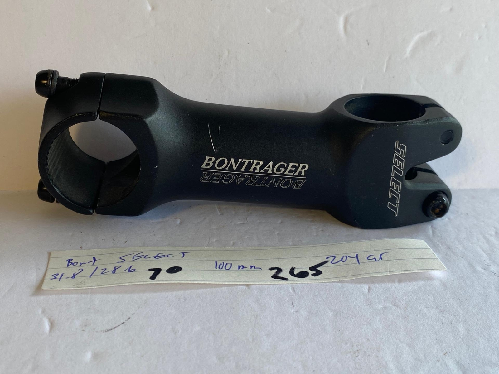 Bontrager SELECT bicycle +-7° STEM 110mm 28.6 x 31.8 handlebar