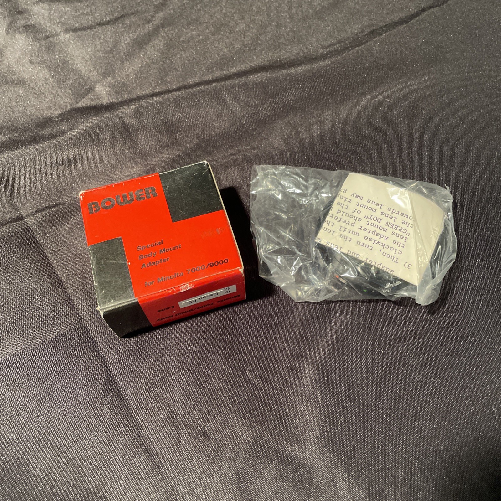 Bower Special Body Mount Adapter for Minolta 7000/9000 New