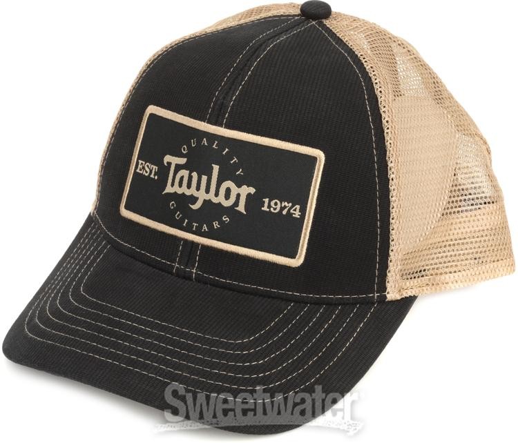Taylor Trucker Cap - Black/Khaki with Patch
