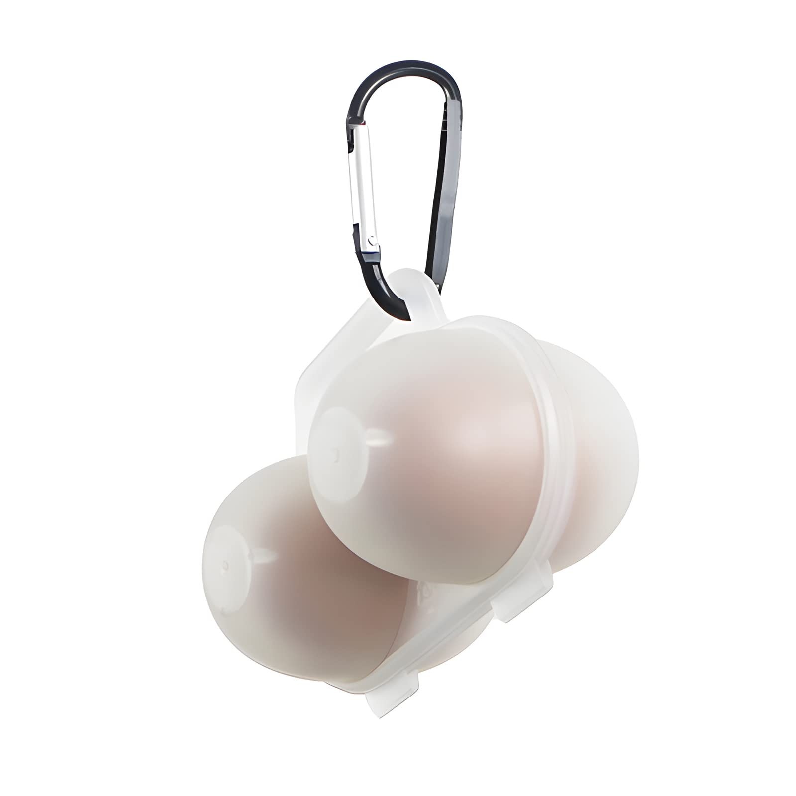 RoseFlower 2 Girds Egg Holder Container, Plastic Egg Storage Box Leakproof Sh...