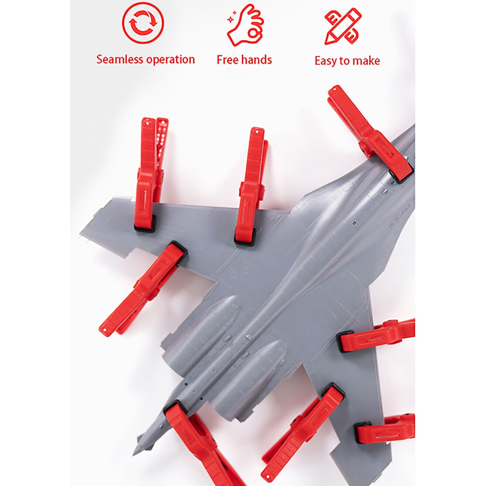 For Hobby Model DIY 2/4/20 PCS Seamless Auxiliary Clamp Model Tool
