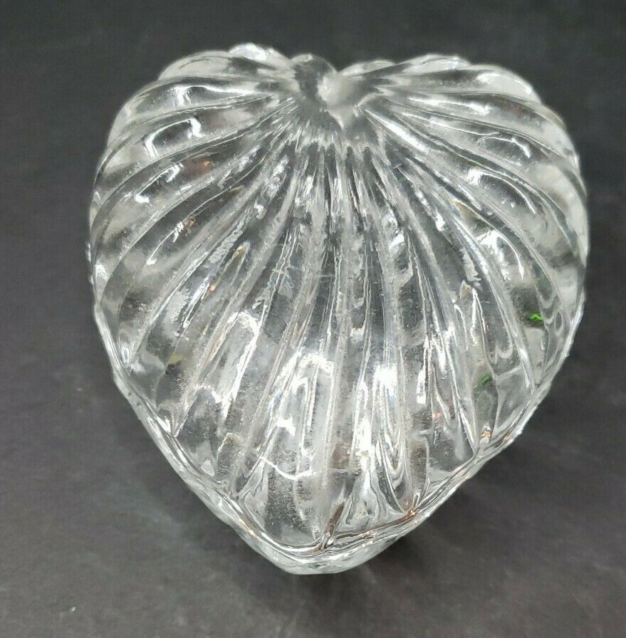 Trinket Box Glass Shell Valentine's Heart